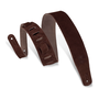 Levy's Simply Suede Series 2.5" Suede Guitar Strap, Brown