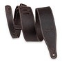 Levy's Like Butter Series 2.5” Leather Guitar Strap, Dark Brown