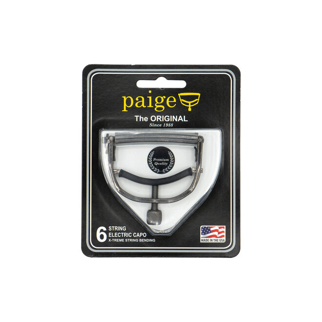 Paige 6-String Electric Guitar Capo, Black