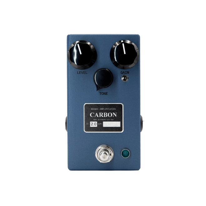 Browne Amplification The Carbon V2 Overdrive Pedal, Sky Blue