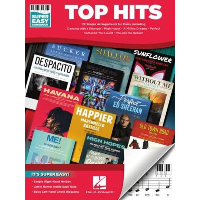 Hal Leonard Super Easy Songbook Series, Top Hits