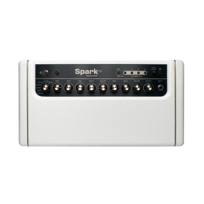 Positive Grid Spark 40W Combo Amp, Pearl