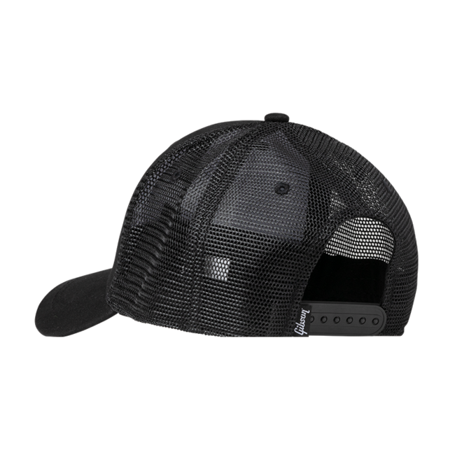 Gibson Snap Back Trucker Hat, Black