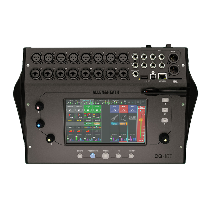 Allen & Heath CQ-18T Ultra-Compact Digital Audio Mixer, w/Wifi