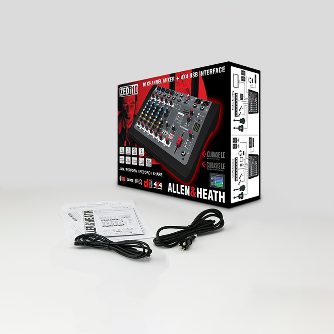 Allen & Heath ZEDi-10 10 Channel Hybrid Compact Mixer / USB interface