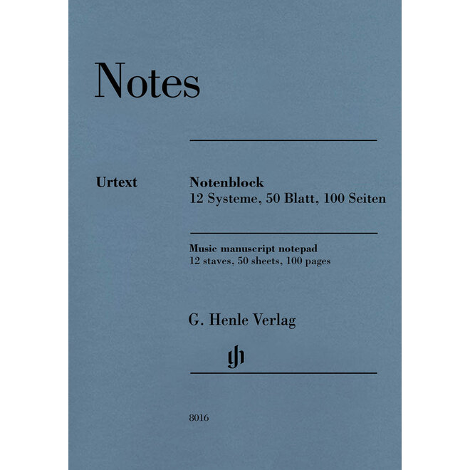Hal Leonard Henle Music Manuscript Notepad