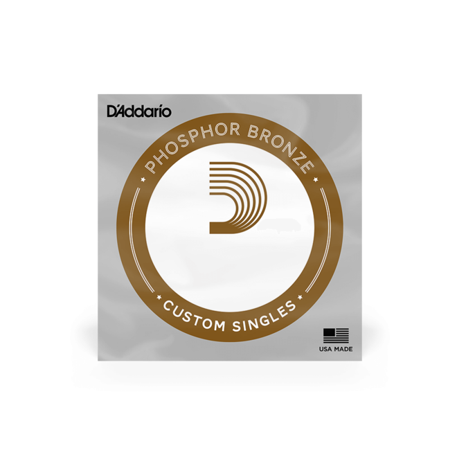 D'Addario Phosphor Bronze Wound Strings, Single