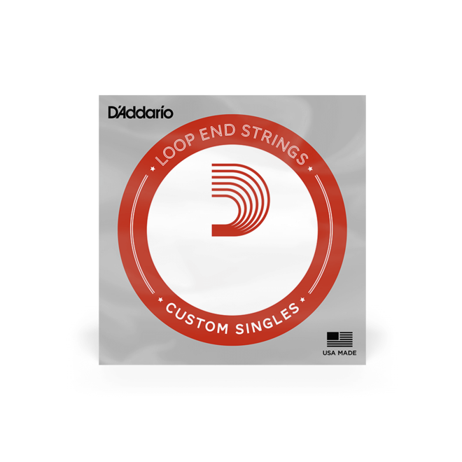 D'Addario Plain Steel Loop End Single Guitar String