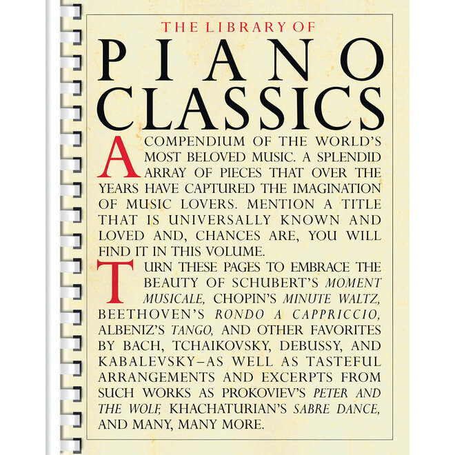 Hal Leonard The Library of Piano Classics Piano Solo, Book 1