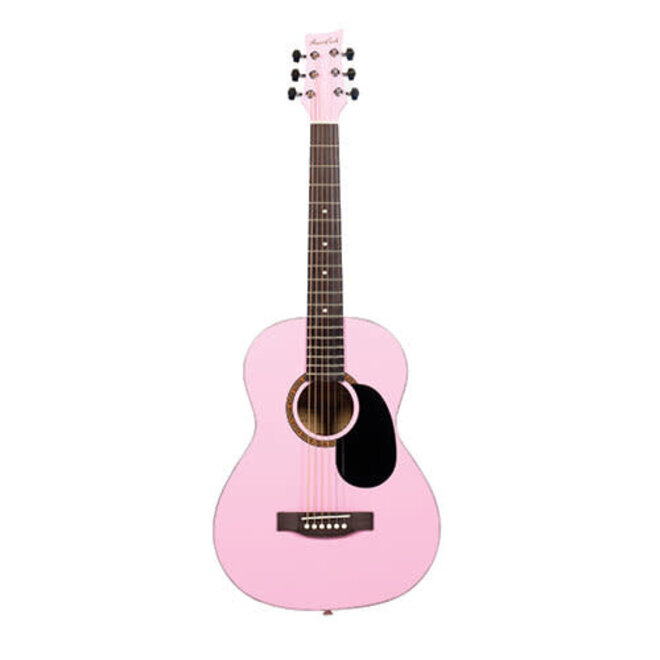 Beaver Creek BCTD601 3/4 Size Acoustic Guitar, Pink w/Gigbag