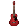 BeaverCreek BCTD601 3/4 Size Acoustic Guitar, Transparent Red w/Gigbag