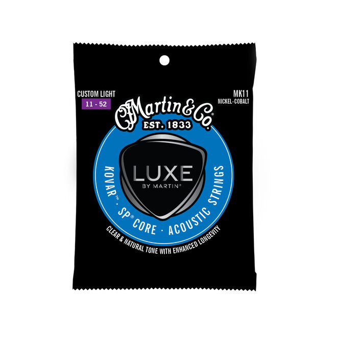 Martin MK11 Luxe by Martin Kovar Acoustic Guitar Strings, 11-52 Custom Light