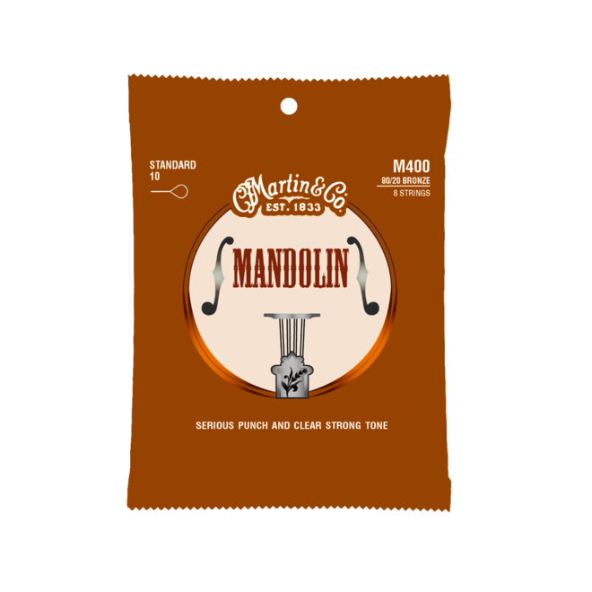 Martin M400 80/20 Bronze Mandolin Strings, 10-34 Light
