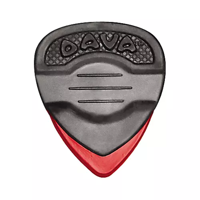 Dava Rock Control Delrin Picks (Red Tip), 3 Pack