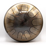 Artisan Instruments 10-Note Singing Steel Tongue Drum, G Major, Hot Steel Gloss