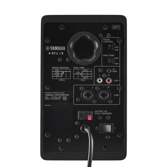 Yamaha HS3 Powered Studio Monitor, 3.5”, Black