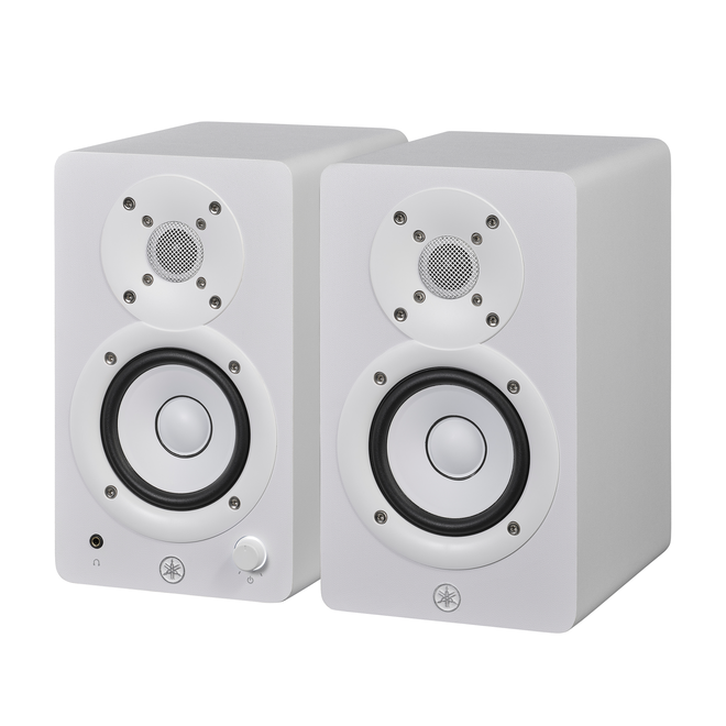 Yamaha HS3 Powered Studio Monitors, 3.5”, White