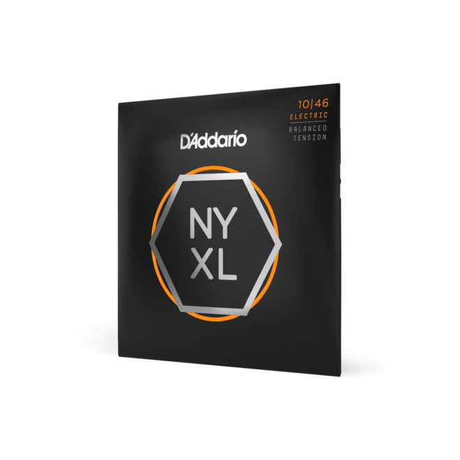 D'Addario NYXL Nickel Wound Electric Guitar Strings, Balanced Tension, 10-46 Regular Light