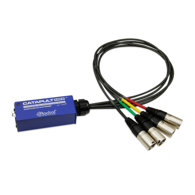 Radial Catapult Mini RX Cat 5/6 Audio Snake Module w/Male XLR Connectors
