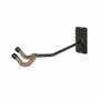 String Swing 65° Left-Facing Fixed Angle Wall Mount Guitar Hanger, Flat Wall, Black