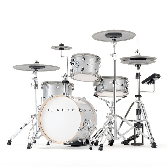 EFNOTE 5 Digital Drum Set, White Sparkle