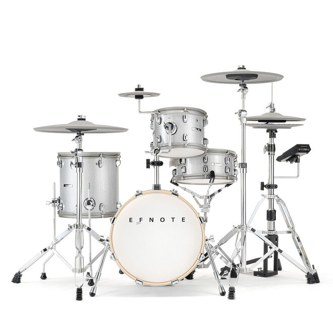 EFNOTE 5 Digital Drum Set, White Sparkle