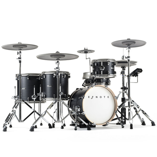 EFNOTE 5X Electronic Drum Set, Black Oak