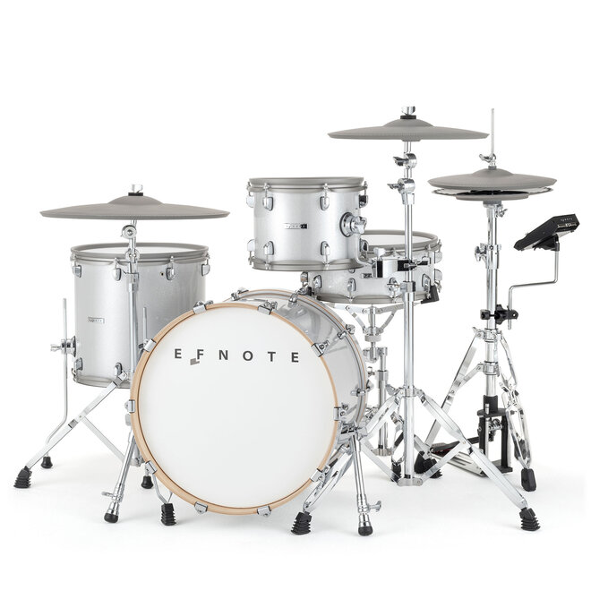 EFNOTE 7 Electronic Drum Set, White Sparkle