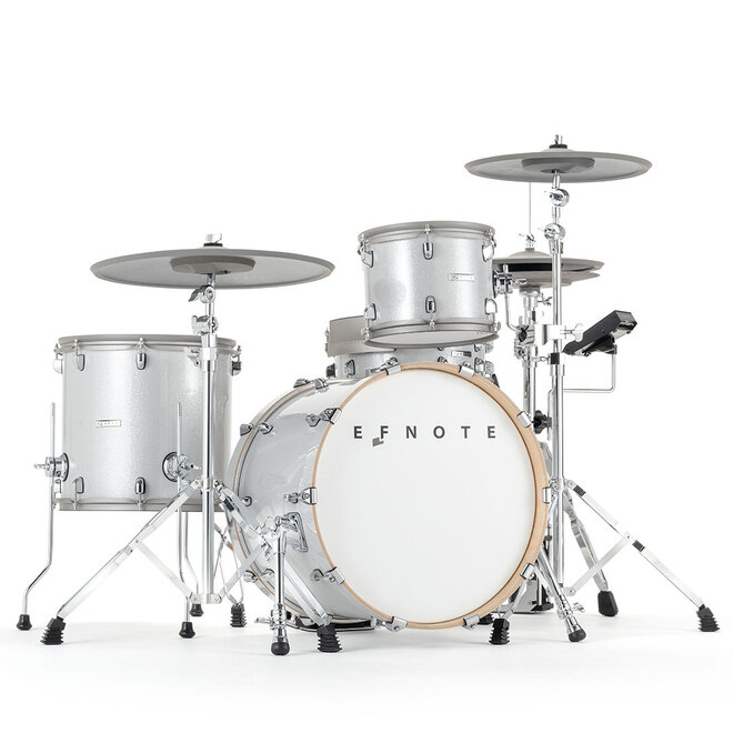 EFNOTE 7 Electronic Drum Set, White Sparkle