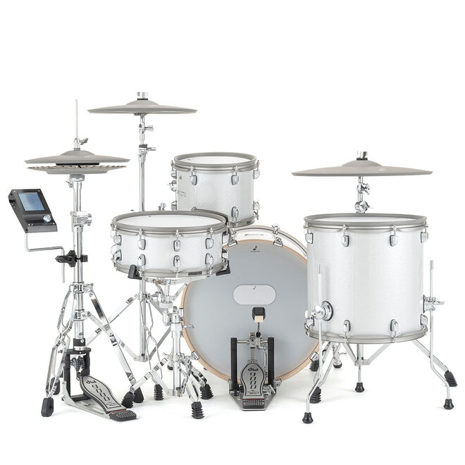 EFNOTE 7 Digital Drum Set, White Sparkle
