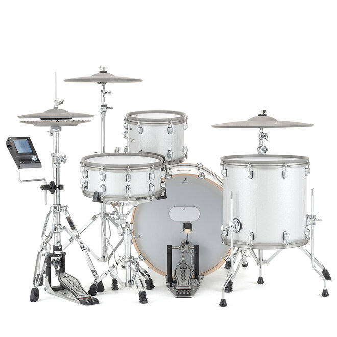 EFNOTE 7 Electronic Drum Set, White Sparkle