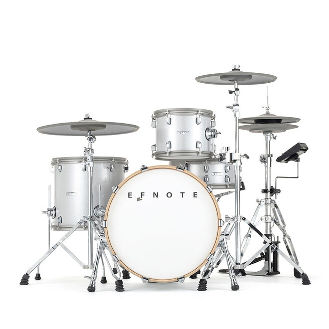 EFNOTE 7 Digital Drum Set, White Sparkle