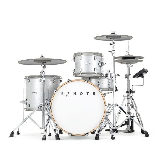 EFNOTE 7 Electronic Drum Set, White Sparkle