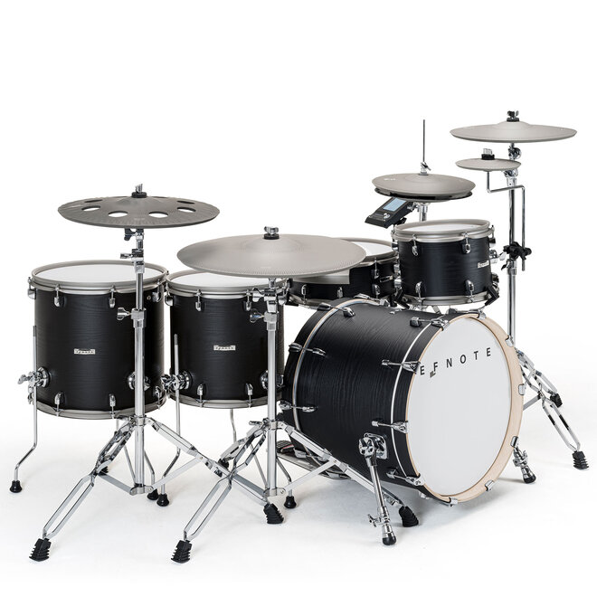 EFNOTE 7X Electronic Drum Set, Black Oak