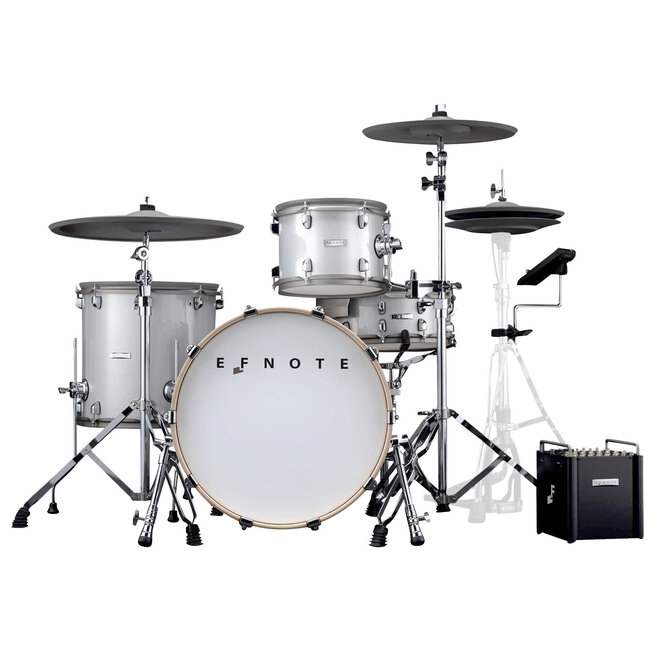 EFNOTE PRO 700 Standard Electronic Drum Set, White Sparkle