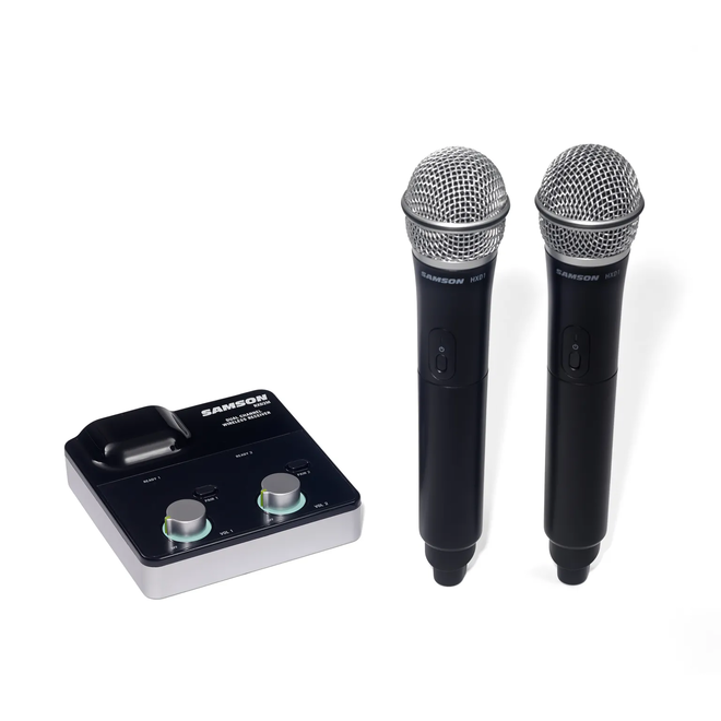 Samson XPD2m Two-Person Digital Wireless Supercardioid Handheld Microphone System (2.4 GHz)