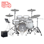 EFNOTE PRO 501 Traditional Electronic Drum Set, White Sparkle
