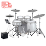 EFNOTE PRO 701 Traditional Electronic Drum Set, White Sparkle