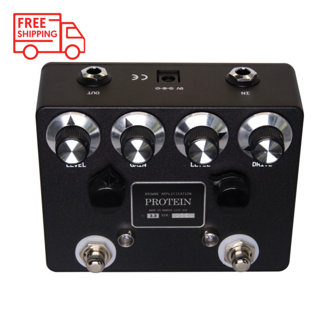 Browne Amplification Protein V3 Dual Overdrive Pedal, Black