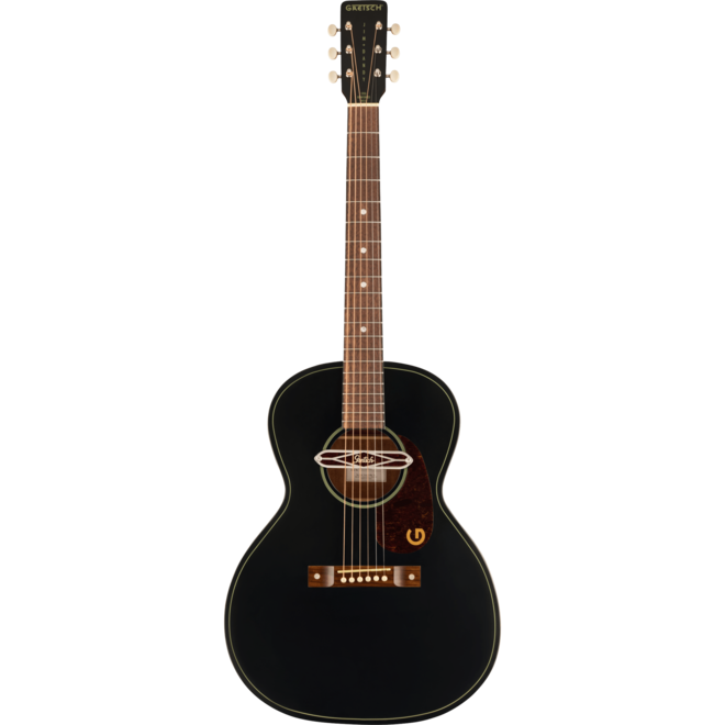 Gretsch Deltoluxe Concert Acoustic Guitar, Walnut Fingerboard, Black Top