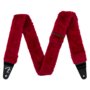 Fender 2" Poodle Plush Guitar Strap, Red