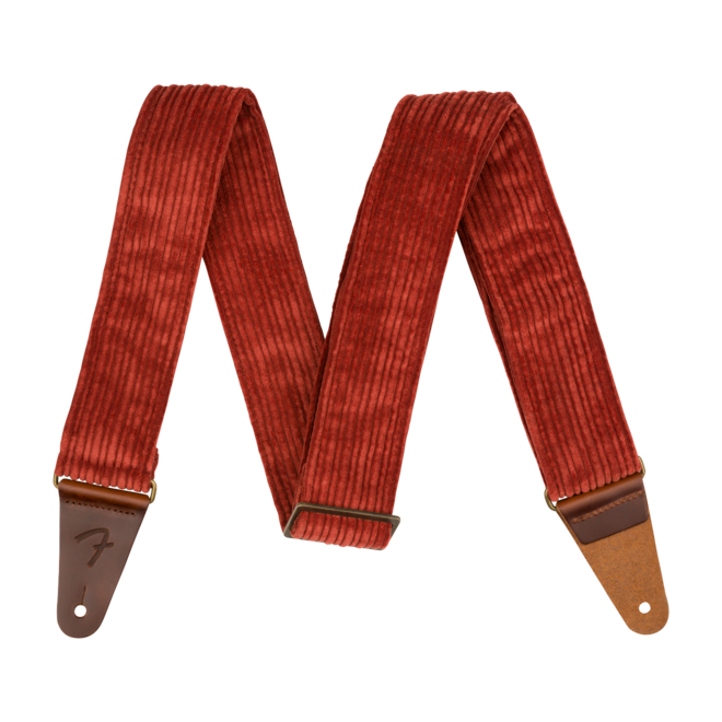 Fender 2" Corduroy Guitar Strap, Antique Cherry