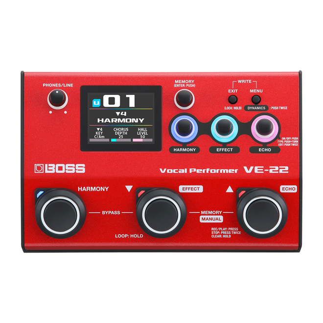 Boss VE-22 Vocal Effects & Looper Pedal