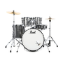 Pearl Roadshow Series Drum Set, 10, 12, 14, 20, 14sn, Grindstone Metallic, w/Hardware, Cymbals, Sticks & Throne