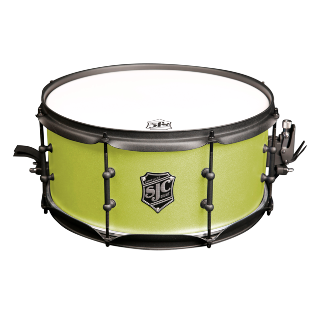 SJC Drums Pathfinder Series Snare Drum, 14x6.5", Sublime Lime Black