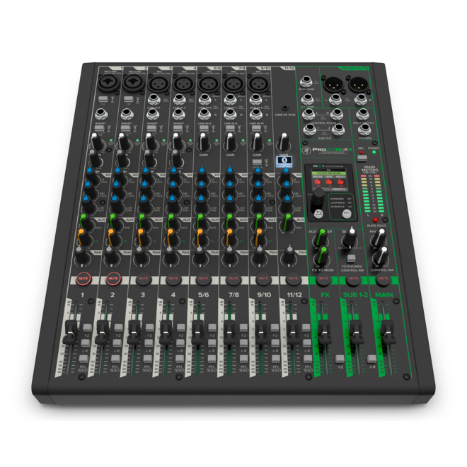 Mackie ProFX12v3+ 12-Channel Analog Mixer w/Effects, USB & Bluetooth