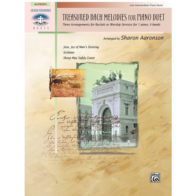 Alfred's Sacred Performer, Treasured Bach Melodies for Piano (Late Intermediate Duet)