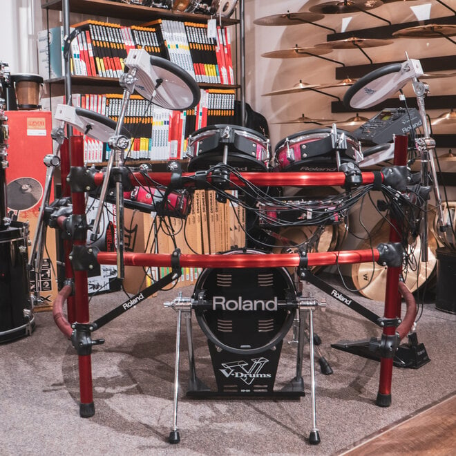 Roland TD-10 Expanded Electronic Drum Kit, TDW-1 Module, Red