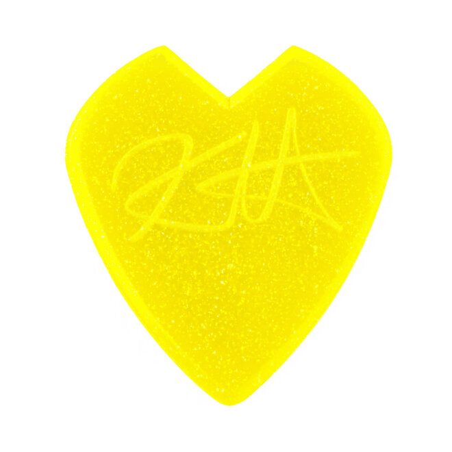 Jim Dunlop Kirk Hammett Jazz III Guitar Picks, Yellow Glitter (6 Pack)