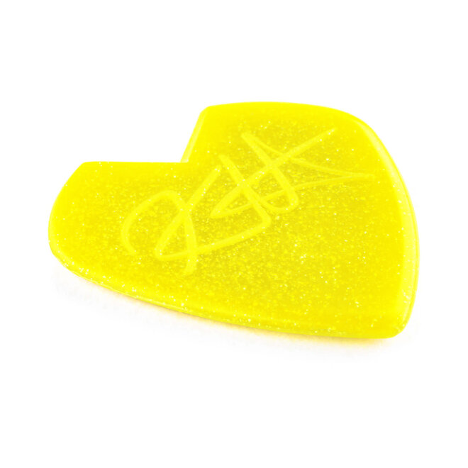 Dunlop Kirk Hammett Jazz III Guitar Picks, Yellow Glitter (6 Pack)